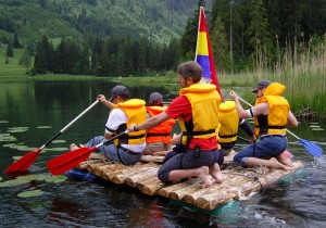 Building a Raft on a Mountain Lake