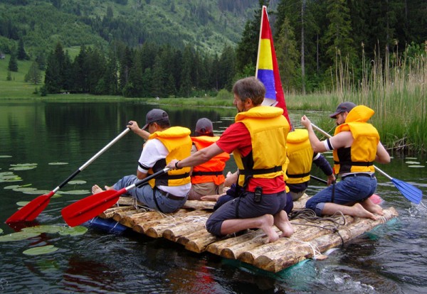 Building a Raft on a Mountain Lake