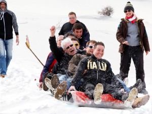 URO-Rennen im Schnee