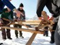 Winter-Team-Spiele Brückenbau